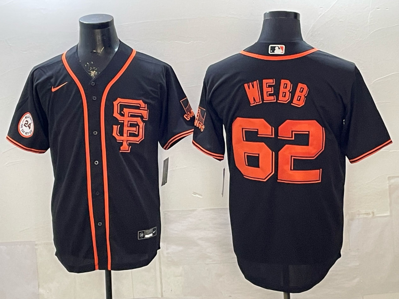 2026 Men Nike San Francisco Giants #62 Webb black Nike MLB Jersey004->san francisco giants->MLB Jersey